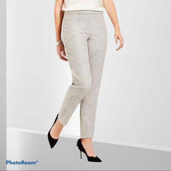 Nwt talbot's gray sparkle ankle pant size 6 - Picture 3 of 14